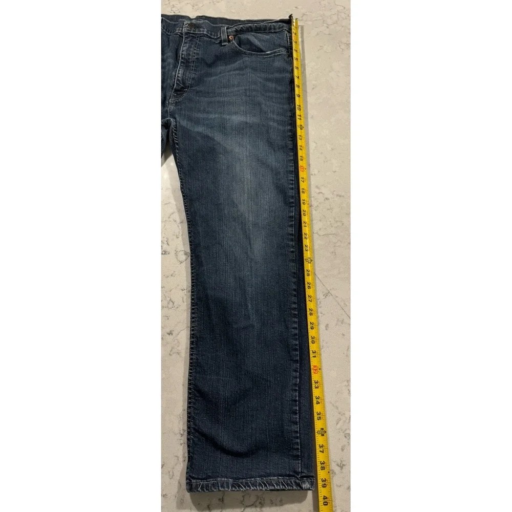 Levi's 559 Jeans Mens 38x30 Blue Dark Wash Relaxed Fit Straight Leg Cotton Denim